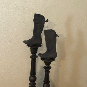 Girls tall suede boots